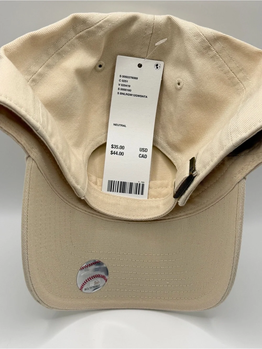 Los Angeles Dodgers MLB '47 Brand Clean Up Hat Team Logo Beige